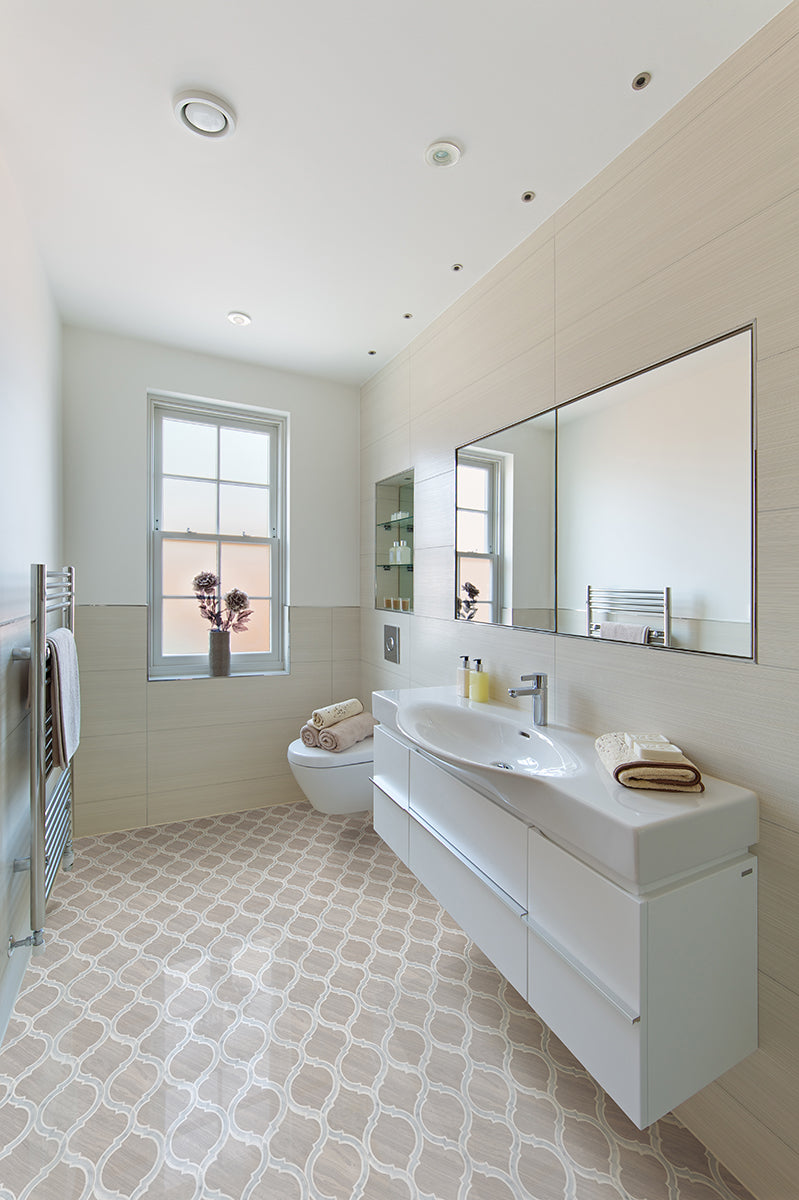 MSI White Quarry Savona Honed Mosaic Tile