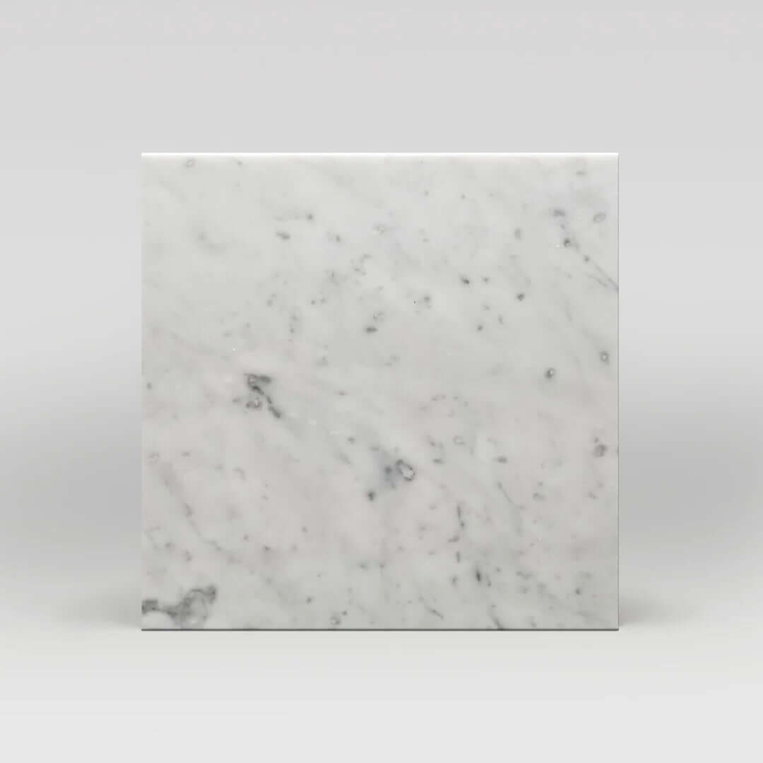 12x12 Carrara White Marble from Italy, 3/8 - Hey Tiles