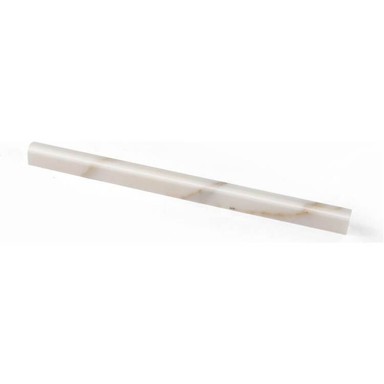 3/4 x 12 Calacatta Gold Pencil Liner POLISHED / HONED - Hey Tiles