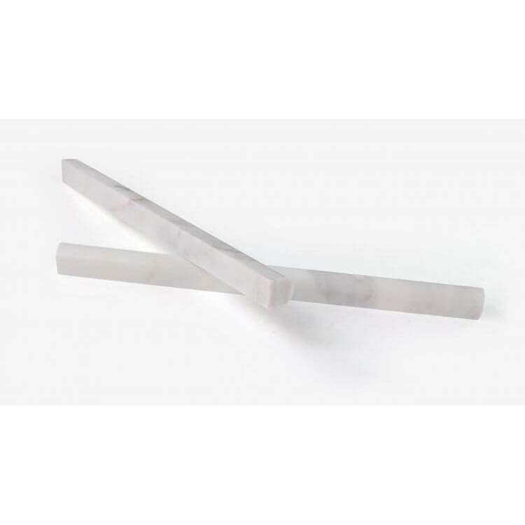3/4 x 12 Calacatta Gold Pencil Liner POLISHED / HONED - Hey Tiles