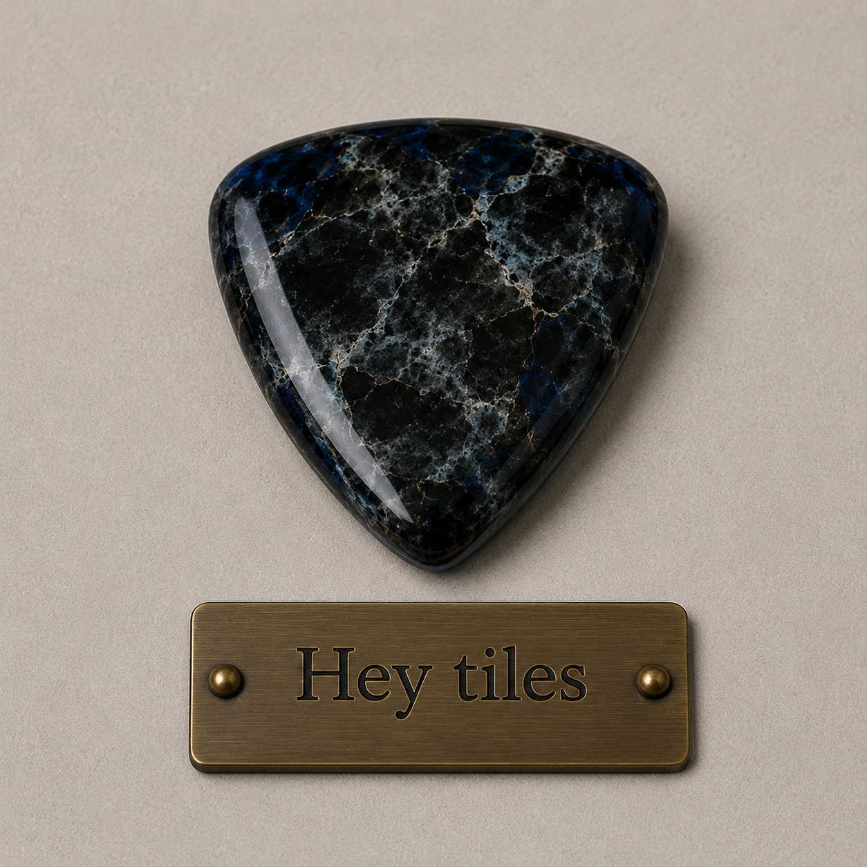 Fujiwa Lunar Series: 1" x 1" Midnight Glazed Porcelain Beak Outside Corner Tile