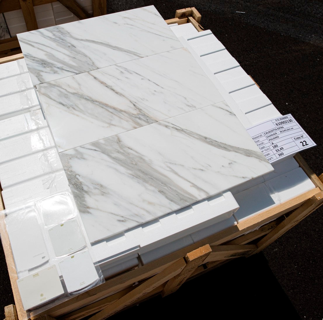 12x24 Calacatta Gold Italiano Marble Tile