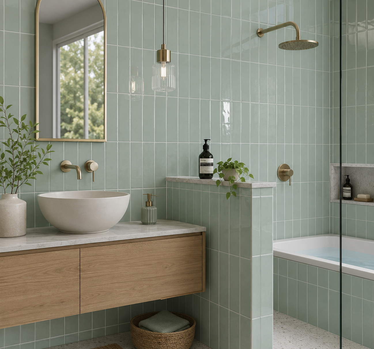 Fujiwa Metro Series: 3" x 6" Marina Glossy Porcelain Field Tile