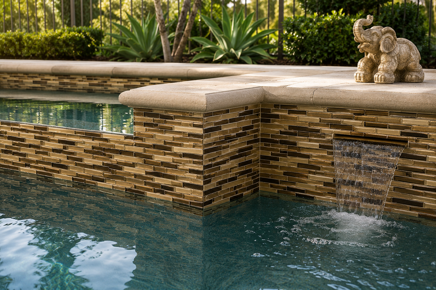 Fujiwa Lombo Series: 1/2" x 3-1/4" Sepia Porcelain Pencil Mosaic Tile