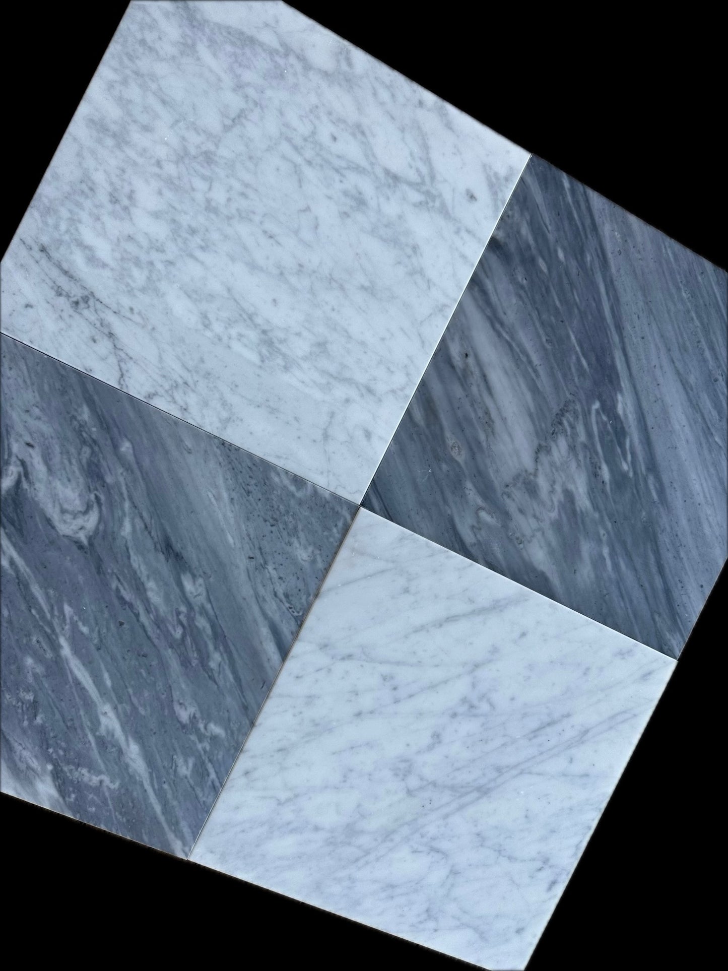 18x18 Bardiglio Nuvolato Italian Gray Marble Tile