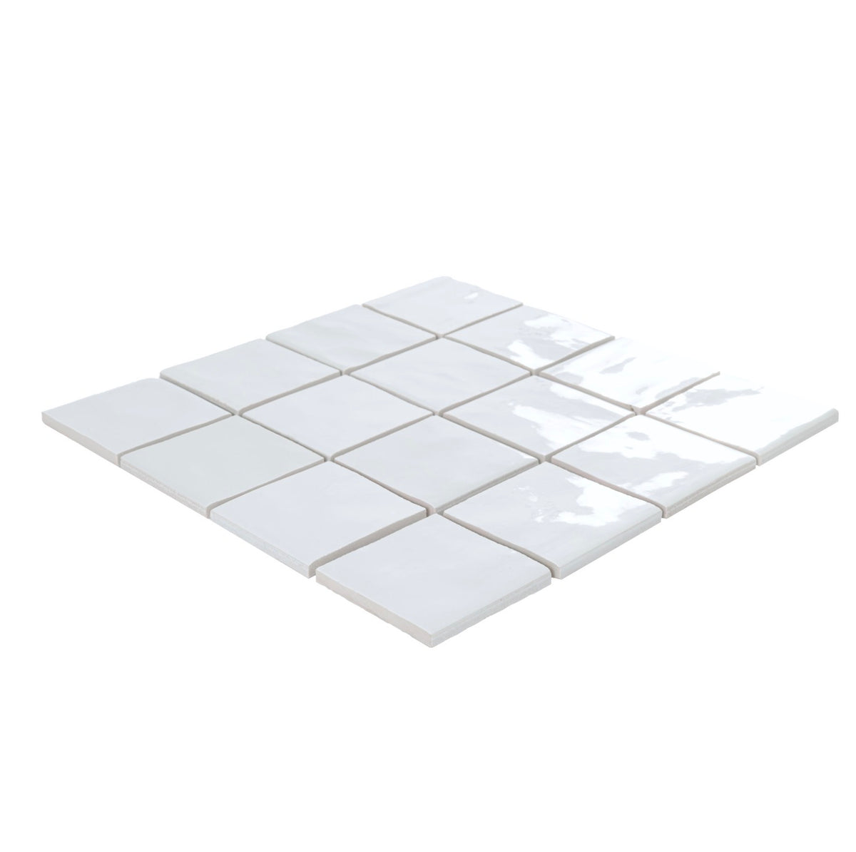 MSI Blue Mist Square 3" × 3" Glossy Porcelain Mosaic Tile