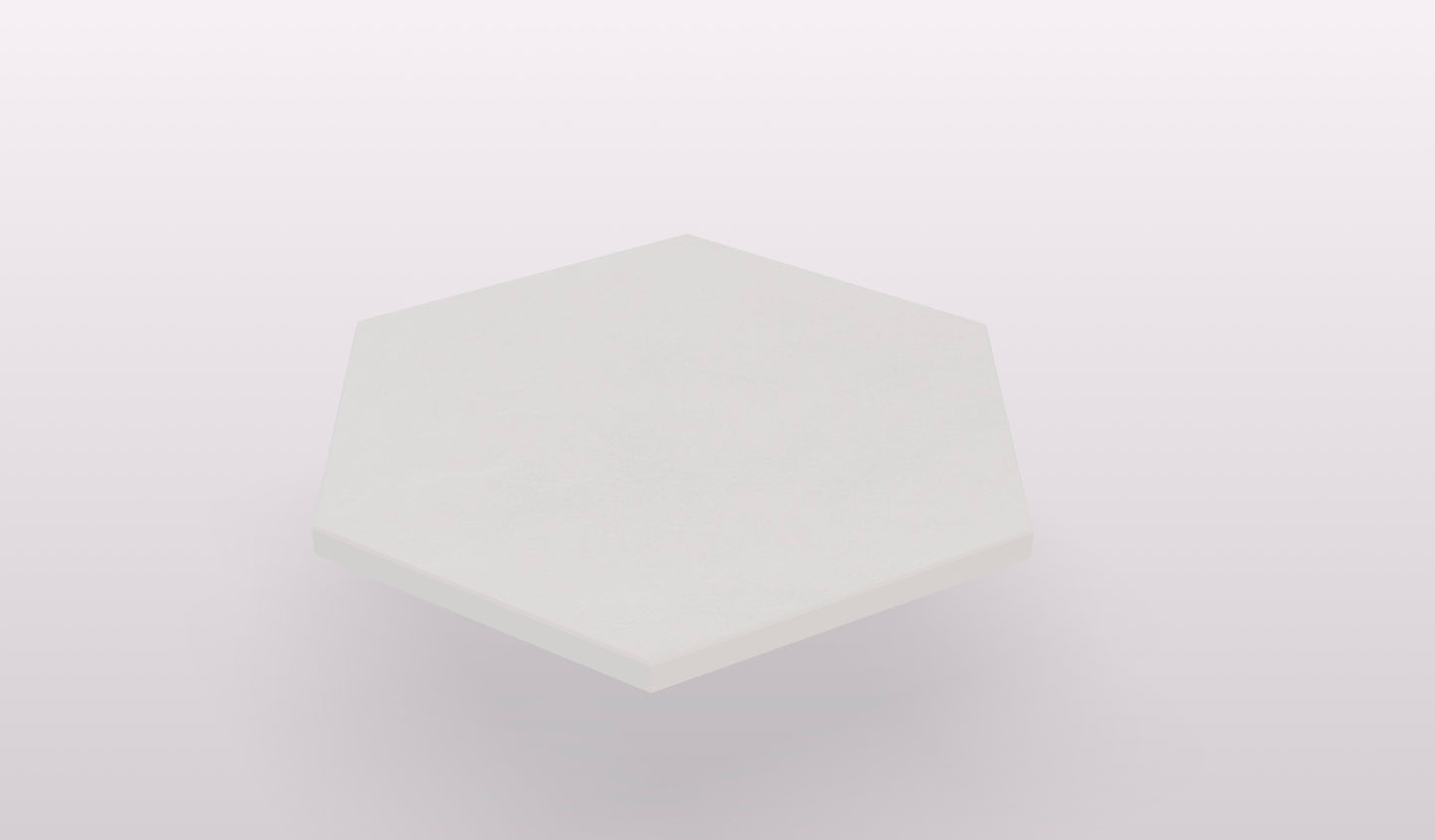 Allora 7.5" x 12.75" Rhomboid Matte Porcelain Tile in Solid White