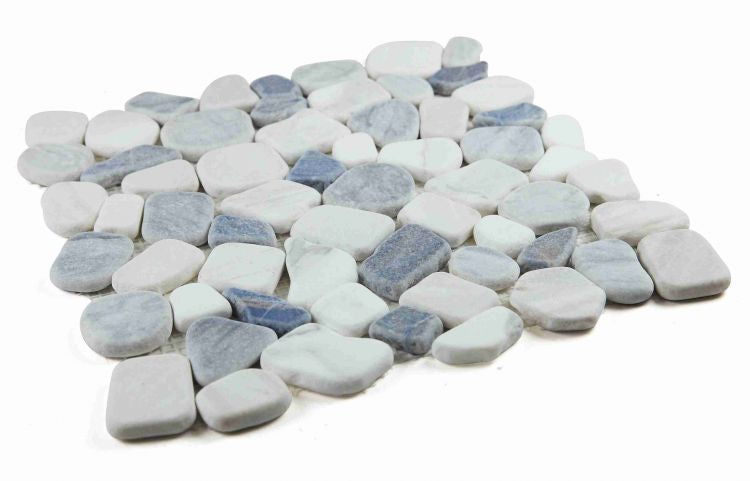 Royal Blue Sapphire Pebble Stone Mosaic 12 x 12