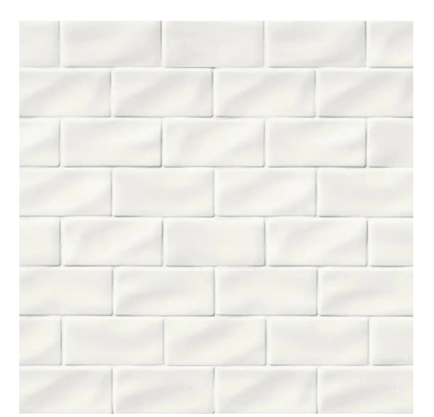 Divine Whisper White 3" x 6" Glossy Ceramic Subway Tile