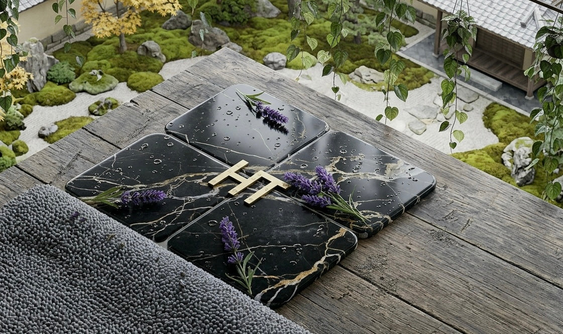 6X6 Nero Marquina Tumbled