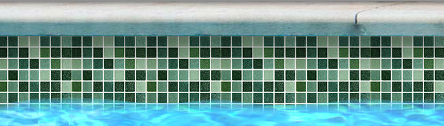Deep Green 3/4" x 3/4" Porcelain Mosaic by Fujiwa Tile