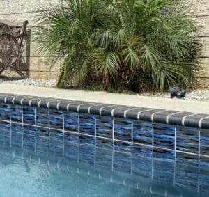 Kawa Smoky Blue 6" x 6" Porcelain Pool Tile by Fujiwa Tile