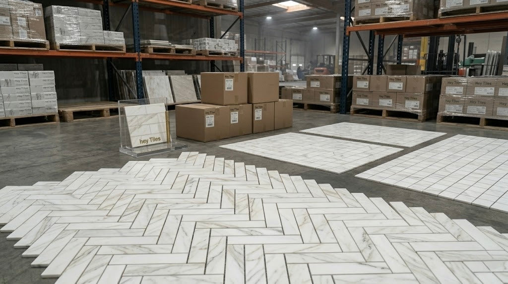 2X8 Tuscan Calacatta Gold Italian Marble Tile
