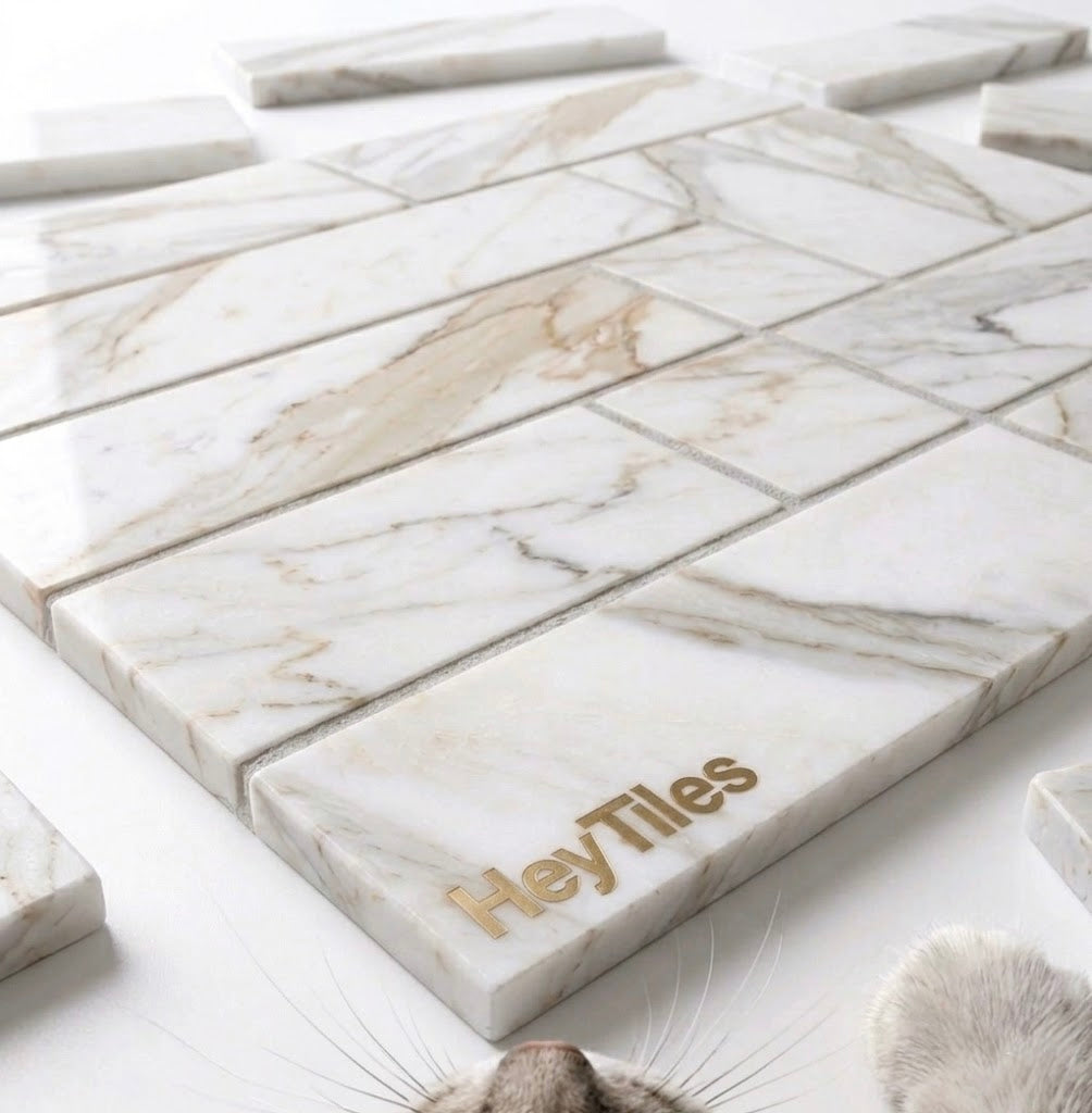 2X8 Tuscan Calacatta Gold ( Oro ) Italian Marble Tile