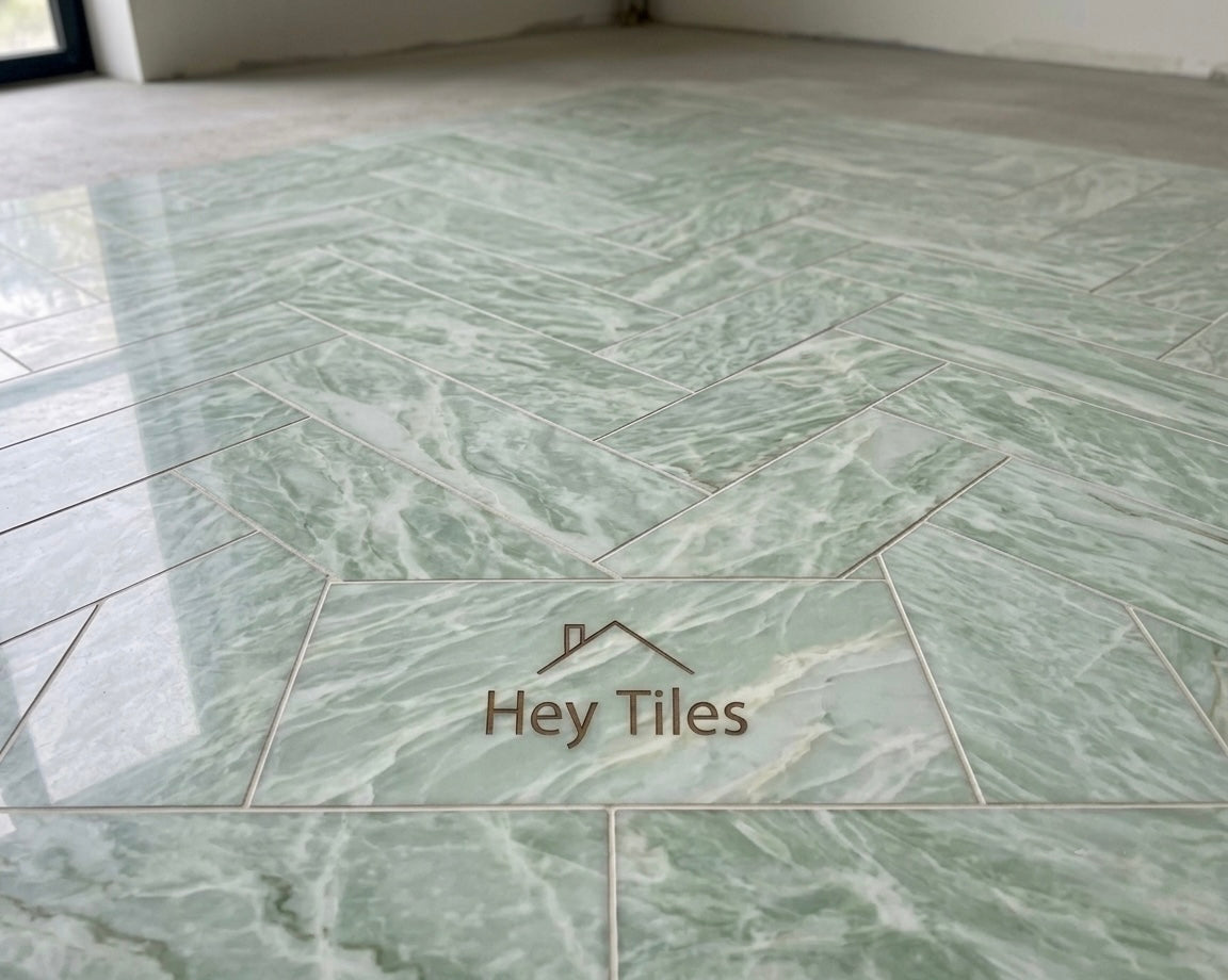 6" X 12" Ming Green Marble Tile