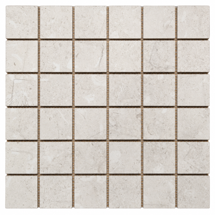 Sea Luster Bianca Matte Mosaic 2x2 Square, 12x12, REFIN