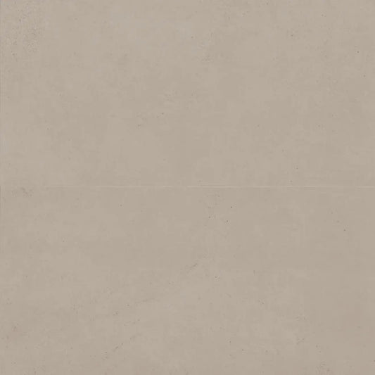 Thaddeus 24" x 48" matte porcelain tile in taupe, showcasing a smooth and non-reflective surface.