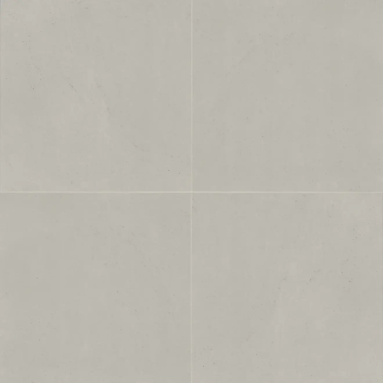 Thaddeus 32" x 32" matte porcelain tile in Pearl showcasing a soft, luminous hue.