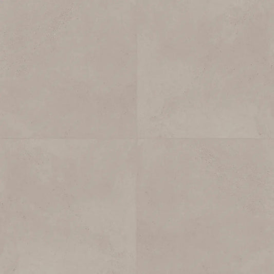 Thaddeus 32" x 32" matte porcelain tile in taupe, featuring a smooth, non-reflective surface and timeless design.