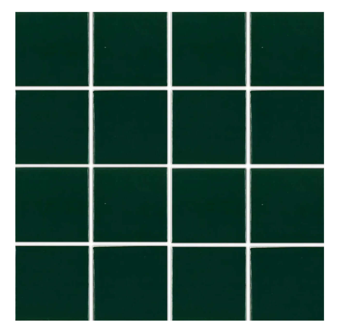 Fujiwa Tile VIP 3x3 Series, Hunter Green Pool Rated Mosaic