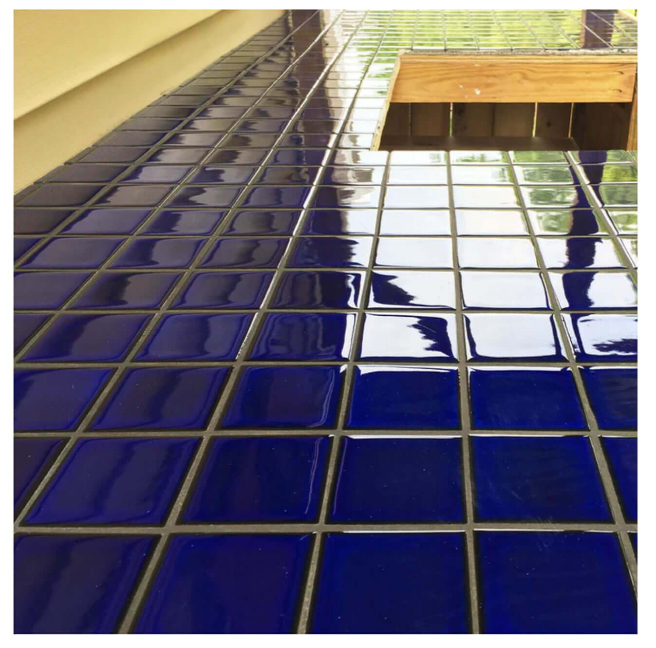 Fujiwa Tile VIP 3x3 Series, Cobalt Blue Pool Rated Mosaic
