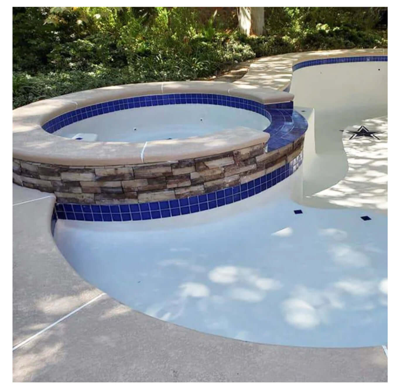 Fujiwa Tile VIP 3x3 Series, Cobalt Blue Pool Rated Mosaic