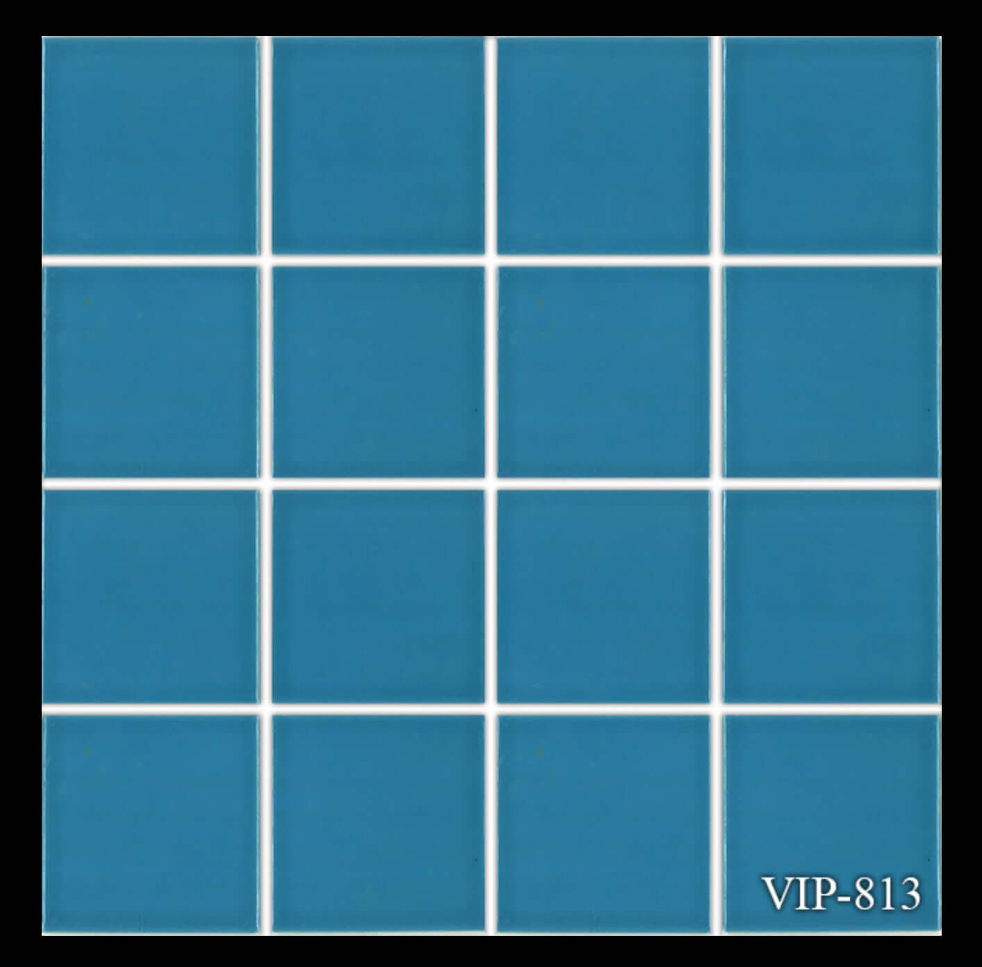 Fujiwa Tile VIP 3x3 Series, Sky Blue Pool Rated Mosaic