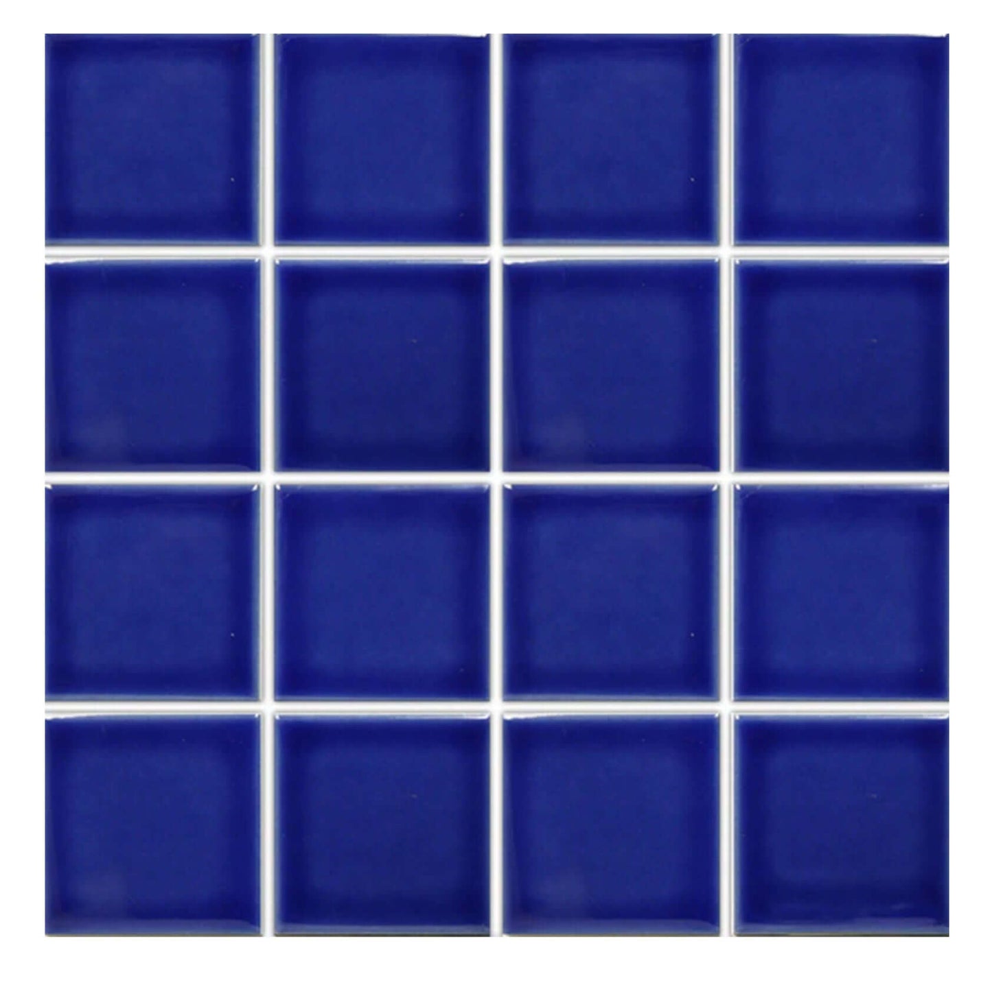 Fujiwa Tile VIP 3x3 Series, Electric Blue Pool Rated Mosaic