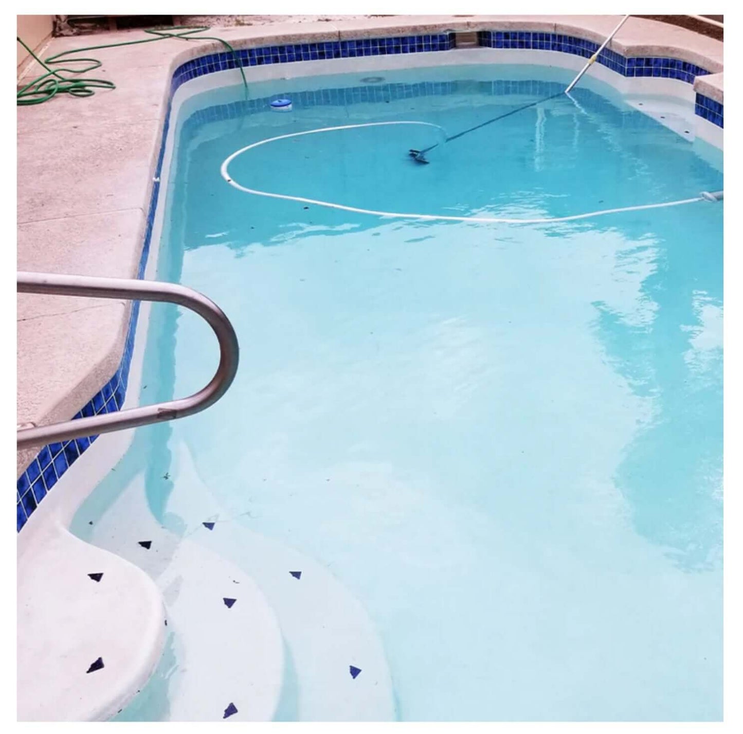 Fujiwa Tile VIP 3x3 Series, Marble Blue Pool Rated Mosaic