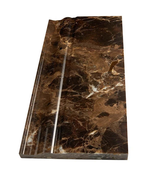 Iberian Emperador Dark 4 3/4x12 Baseboard Skirting Molding