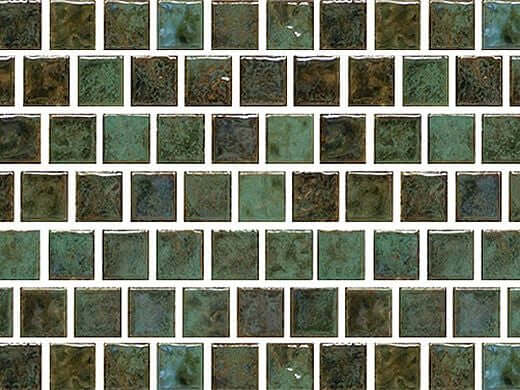 Fujiwa Tile Joya Series 1x1 Verde, Pool Rated Tiles