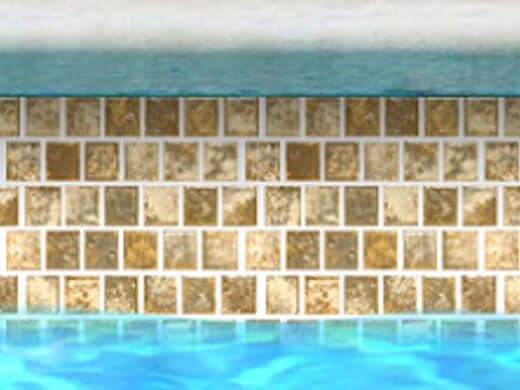 Fujiwa Tile Joya Series 1x1 Gold , Pool Rated Tiles