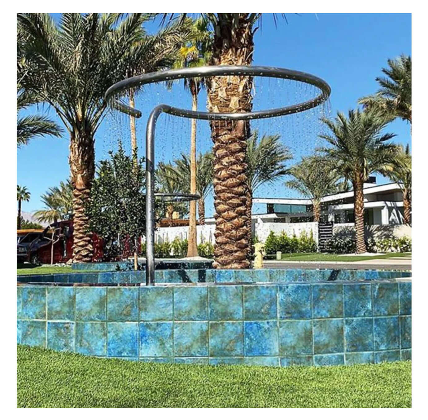 Fujiwa Joya Albi 6X6 Semi Gloss Porcelain Pool Rated Tiles