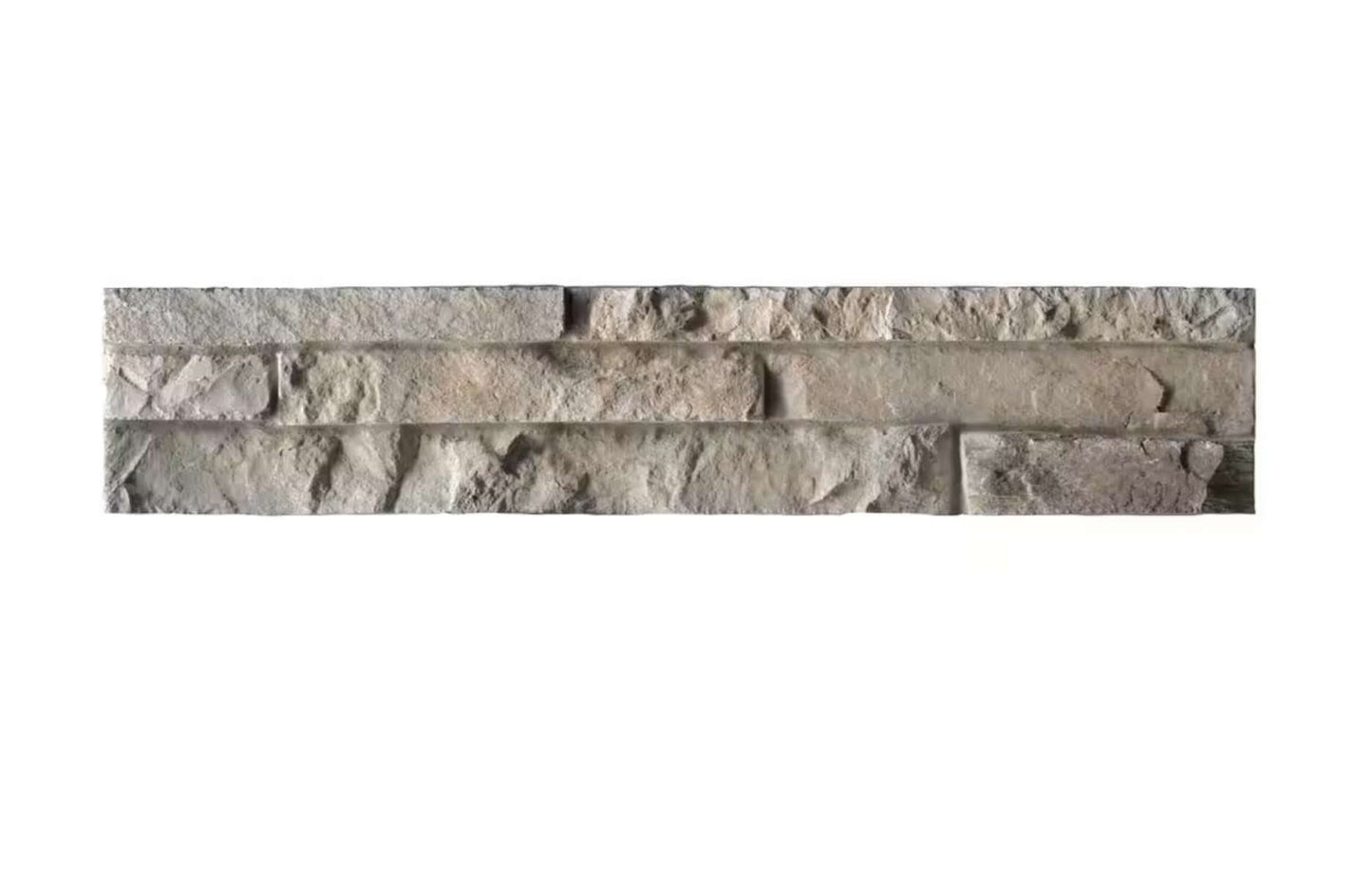 Terrado Ashbury Shadow 4” x 20” in. Natural Finish Cement Stone Look Ledger Panel Wall Tile