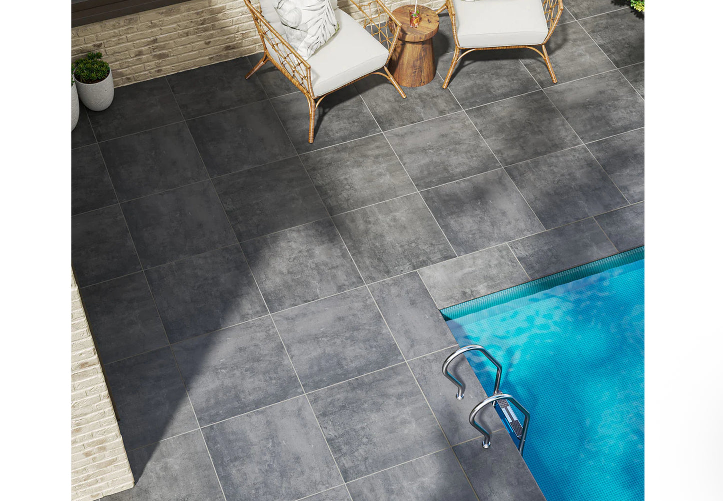 Benton Antracite 13X24 Coping Matte Porcelain