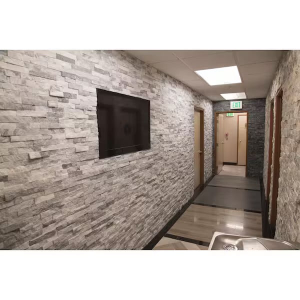 Trevi Gray Ledger Panel 6” x 24” Natural Travertine
