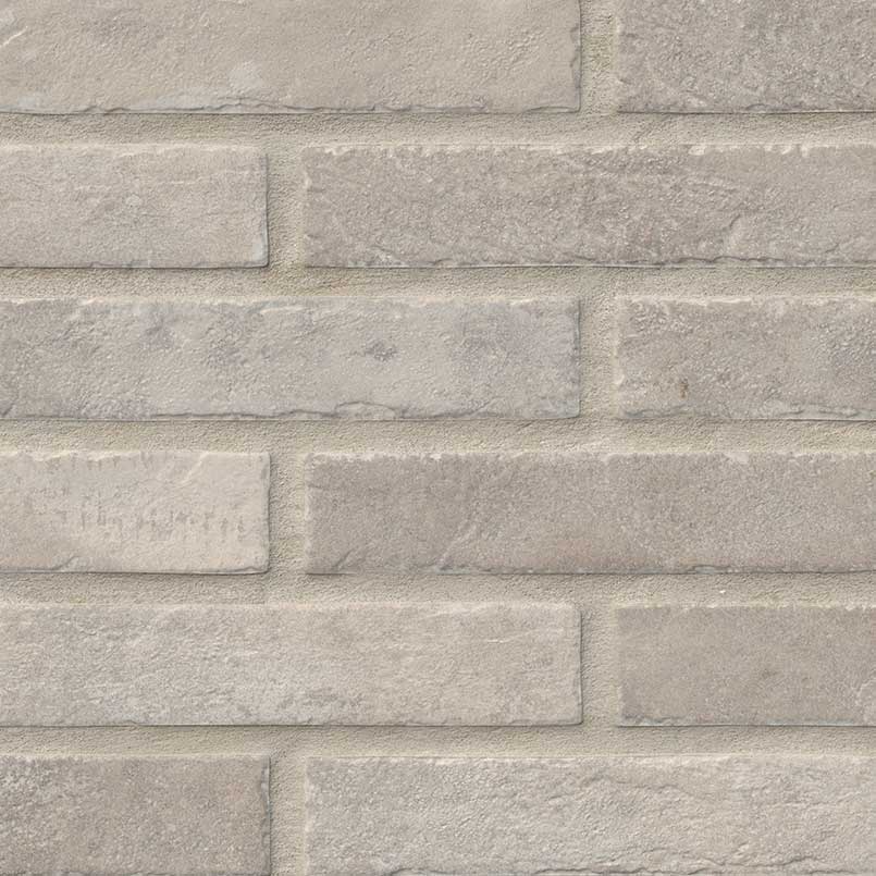 Brickstone Ivory 2X10 Brick Pattern Porcelain Tile