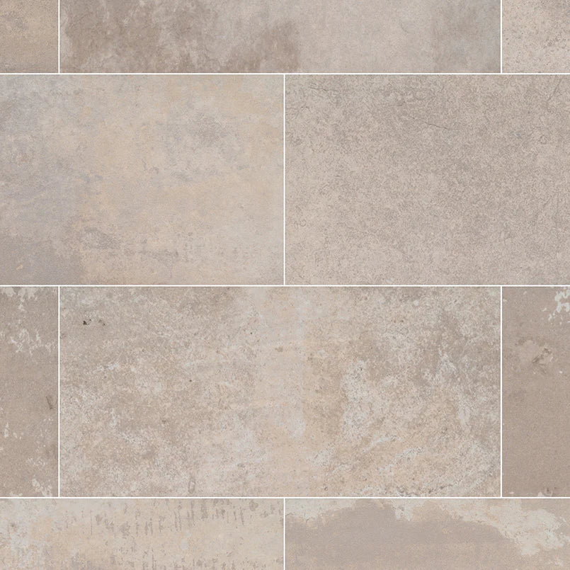 Brickstone Ivory 5X10 Brick Pattern Porcelain Tile
