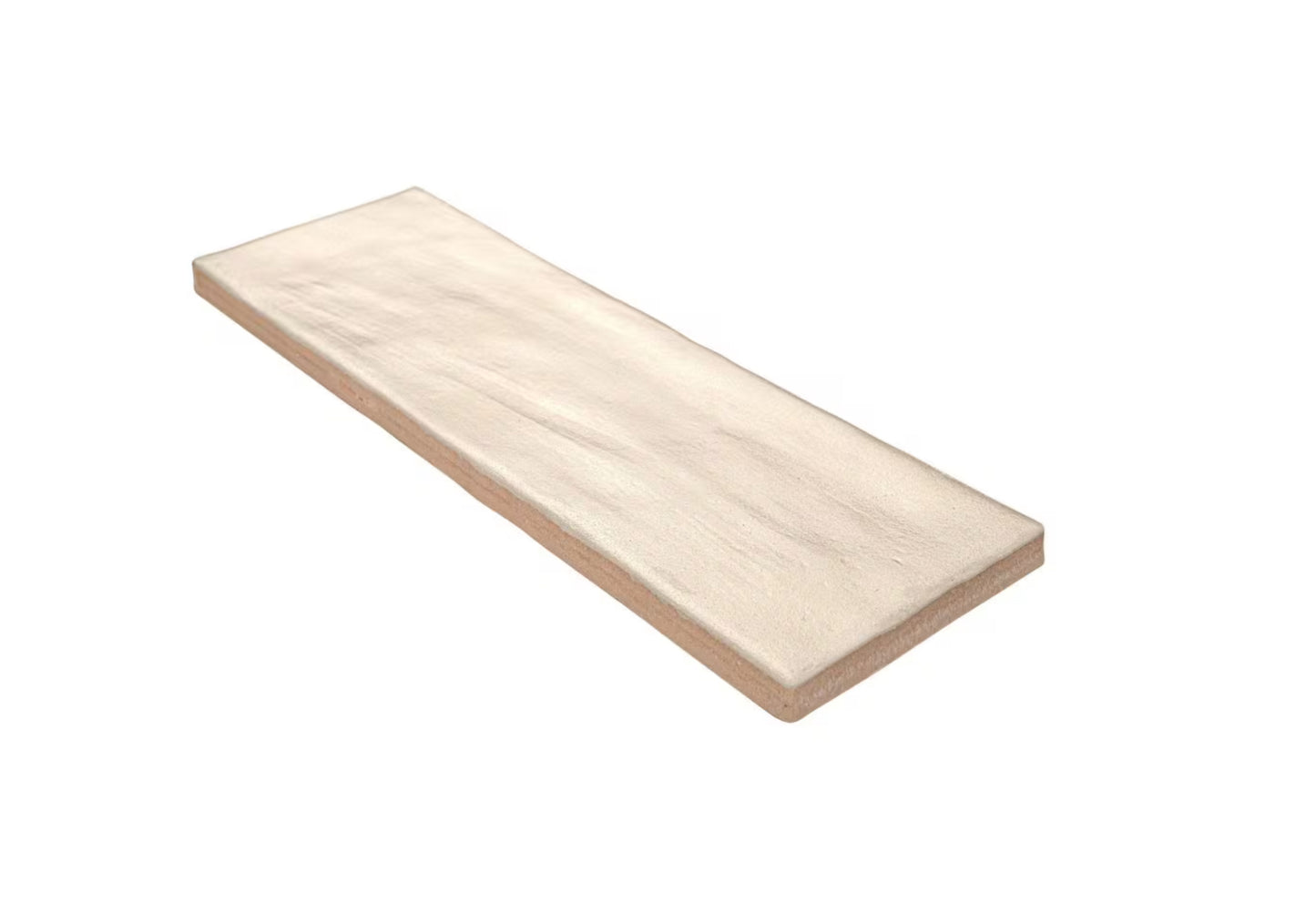 Zelyge Sand Zest 2.5" x 8" Satin Ceramic Zellige Look Wall Tile