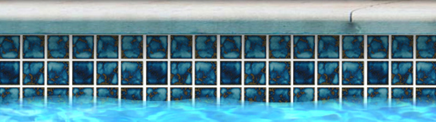 Fujiwa Terra Blue, 2" x 2" - Pool Tile Porcelain Tile