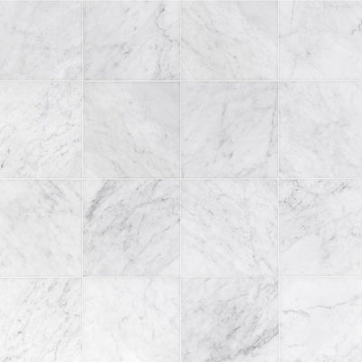 12x12 Carrara White Marble