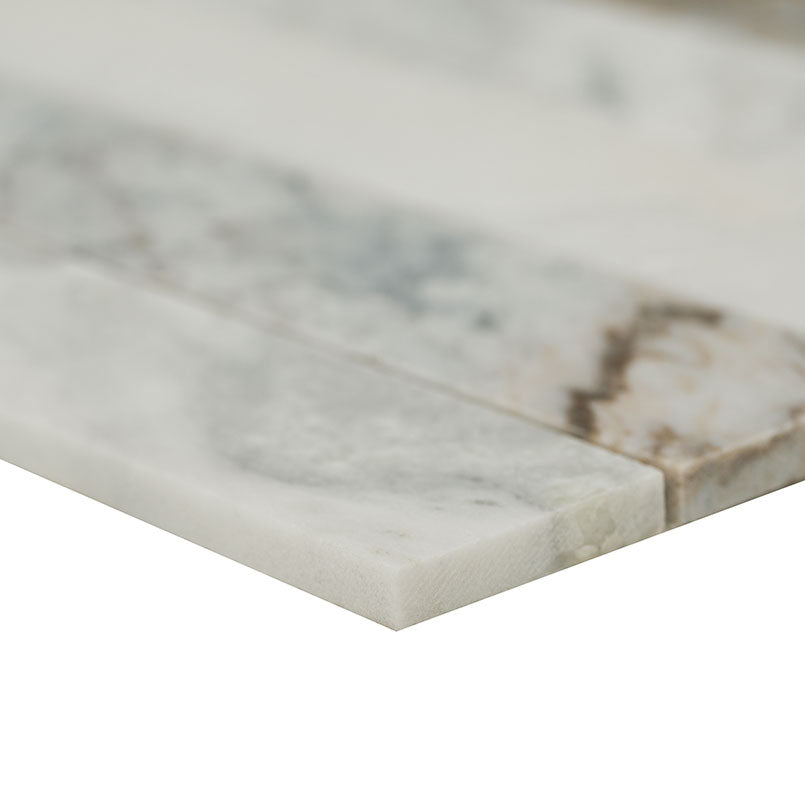 MSI Arabescato Venato stack honed edge detail
