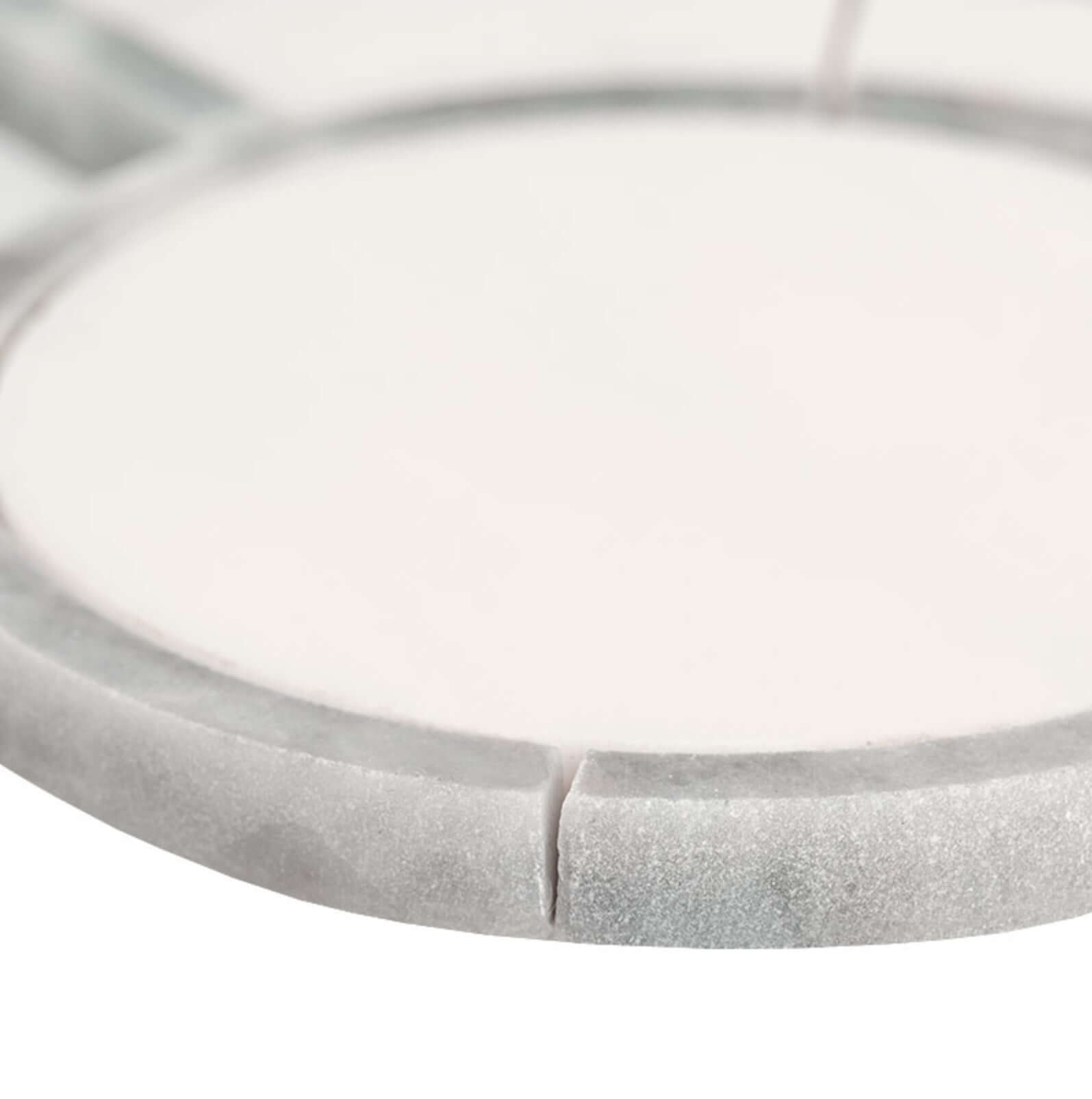 Bianco Dolomite 10"x10" Regency Polished Marble Mosaic Floor And Wall Tile - Hey Tiles