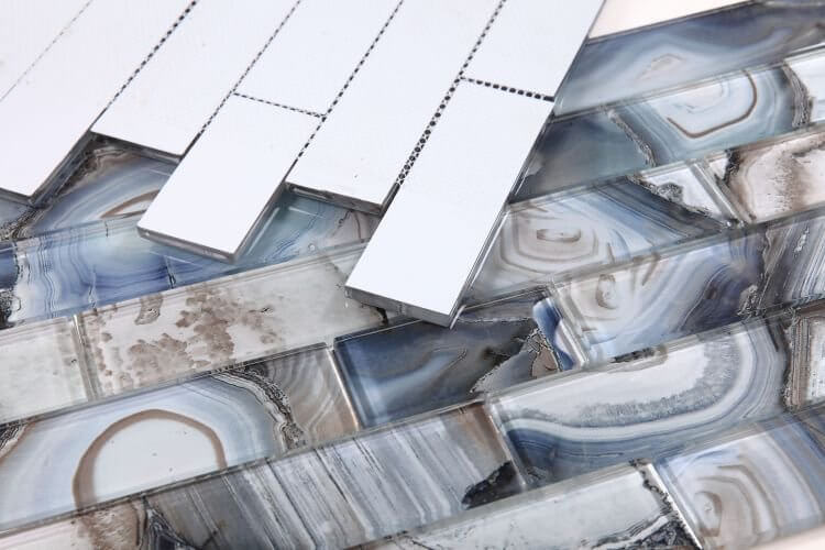 Casale Shell Blue 11.75 x 11.75 - Hey Tiles
