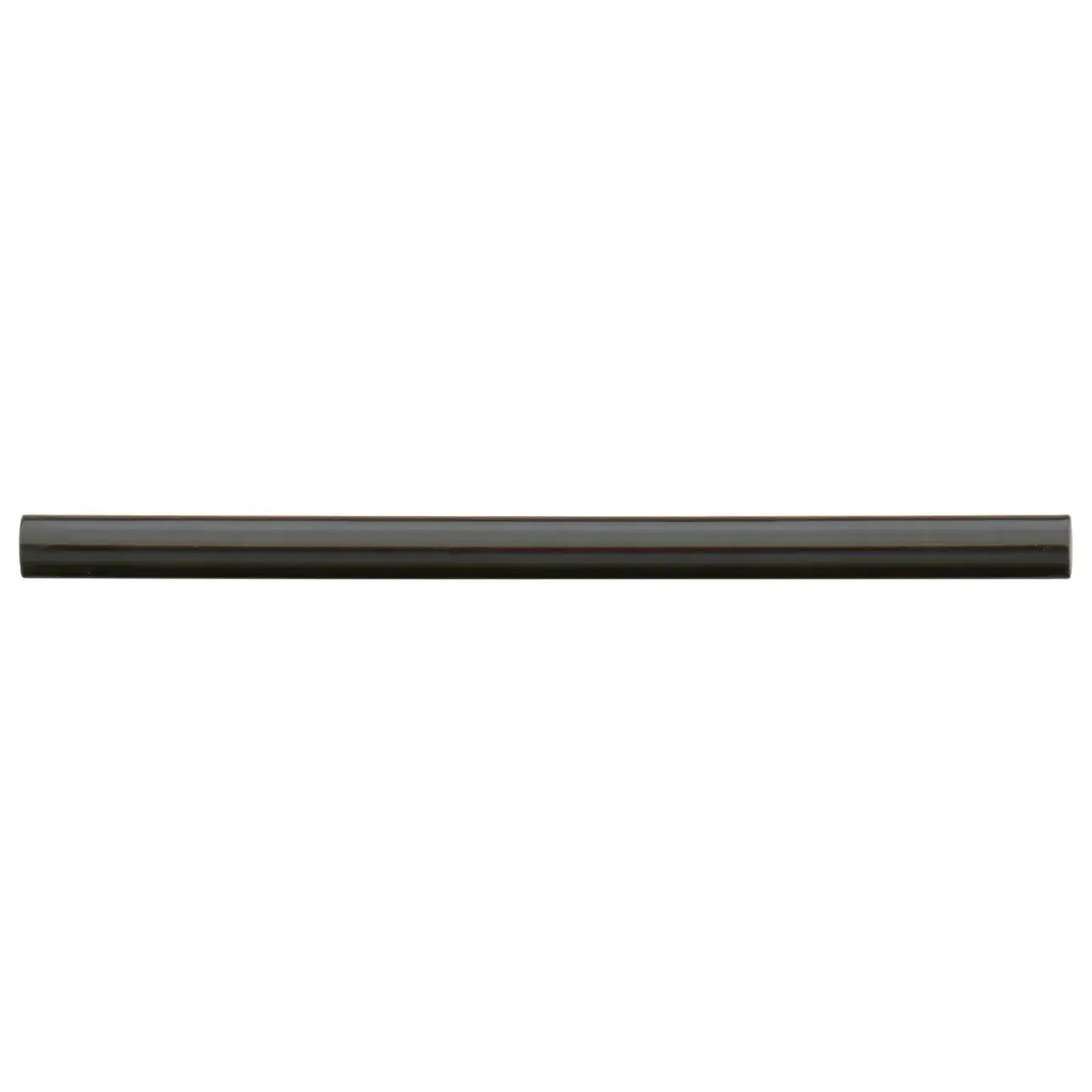 Cloe 0.5" x 8" Ceramic Jolly Miter Edge in Black - Hey Tiles