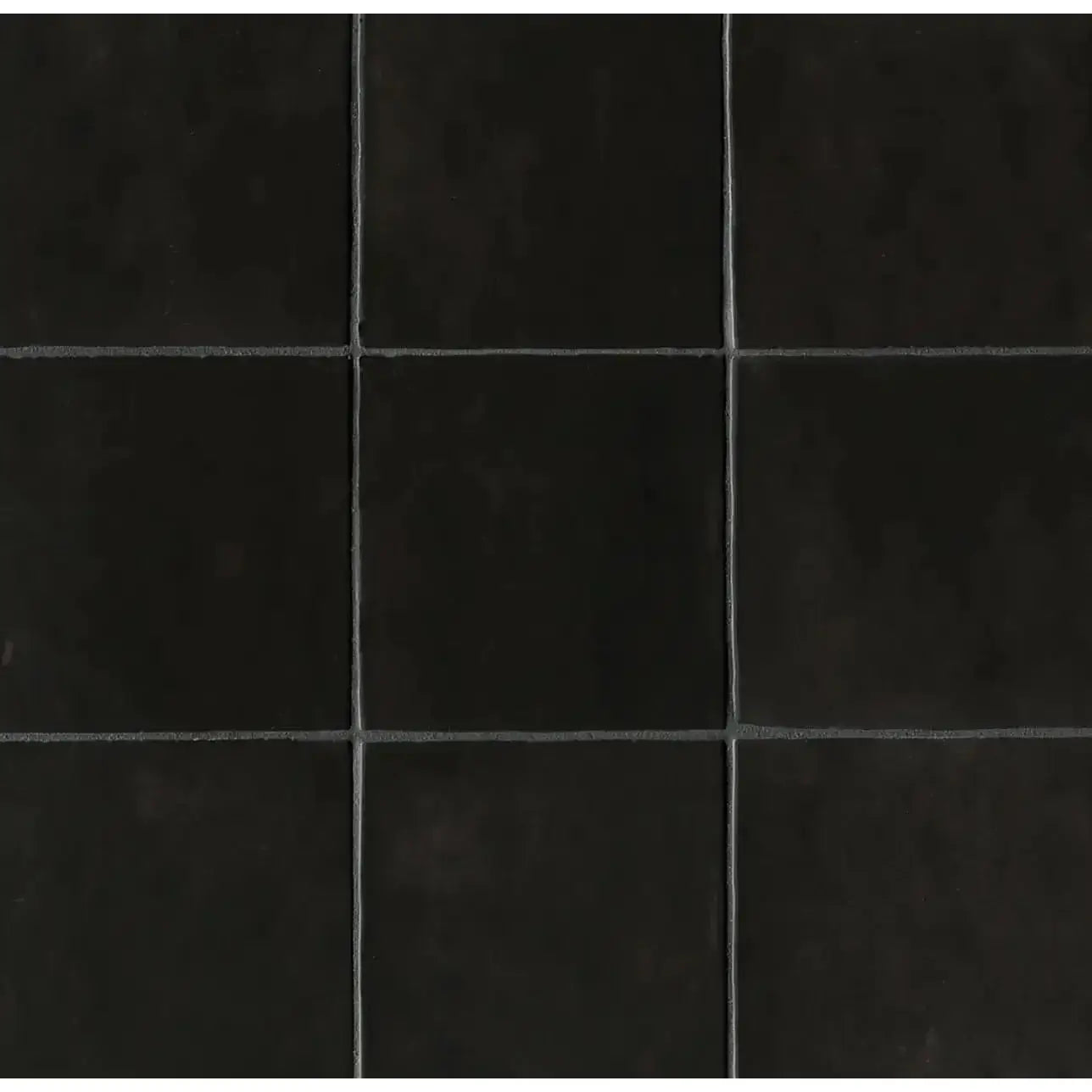 Cloe 5" x 5" Ceramic Tile in Black - Hey Tiles