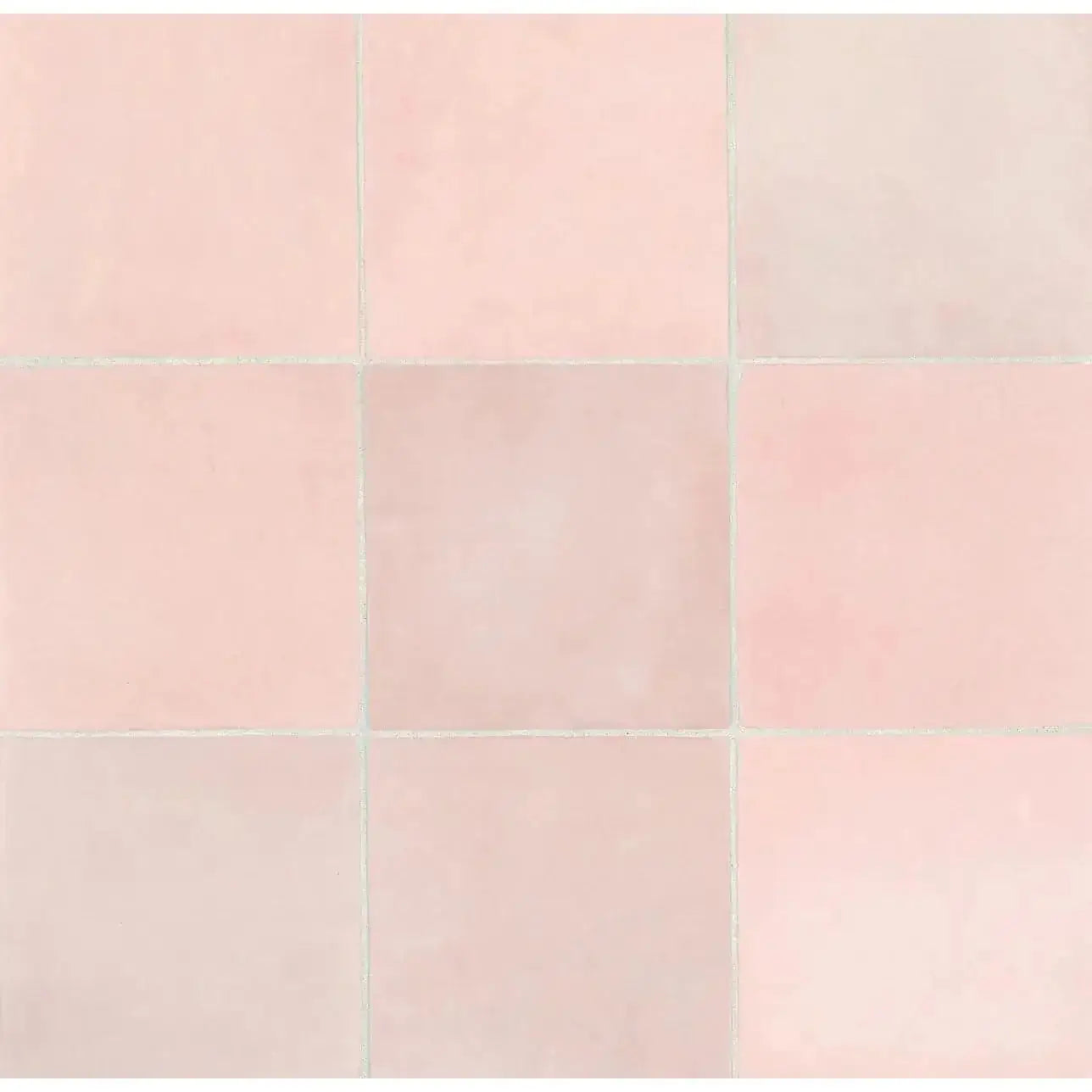 Cloe 5" x 5" Ceramic Tile in Pink - Hey Tiles