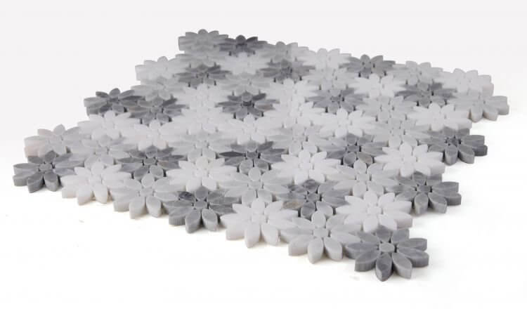 Daisy Wild Grey 12.5 x 13 - Hey Tiles
