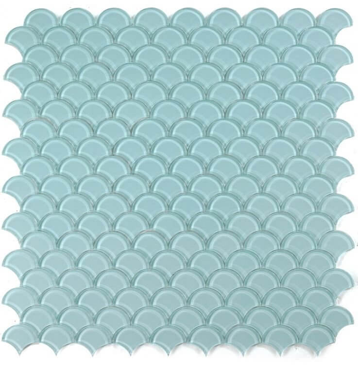 Dragon Scale Mint 9.5 x 9.5 - Hey Tiles