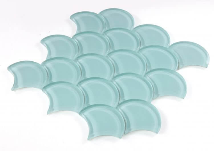 Dragon Scale Mint 9.5 x 9.5 - Hey Tiles
